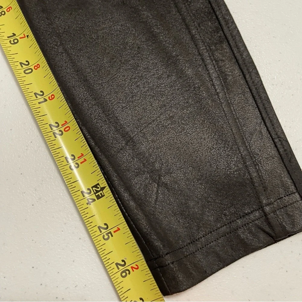 Free People Midnight Black Vegan Suede Pull On Skinny Legging Pants Small